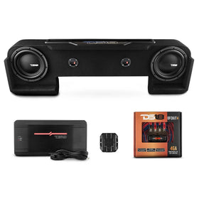 DS18 Ram 1500 + TRX 2021+ Downfiring Underseat Sealed Box Exclusive Black Leather Digital LED Lights