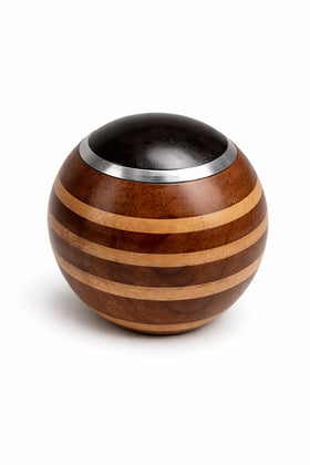 Ebony Walnut Aluminum - Heritage Wooden Shift Knob