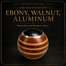 Ebony Walnut Aluminum - Heritage Wooden Shift Knob-2