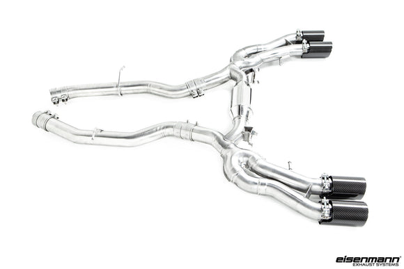Eisenmann F97 X3M / F98 X4M Performance Exhaust + Carbon Tip Set - Race