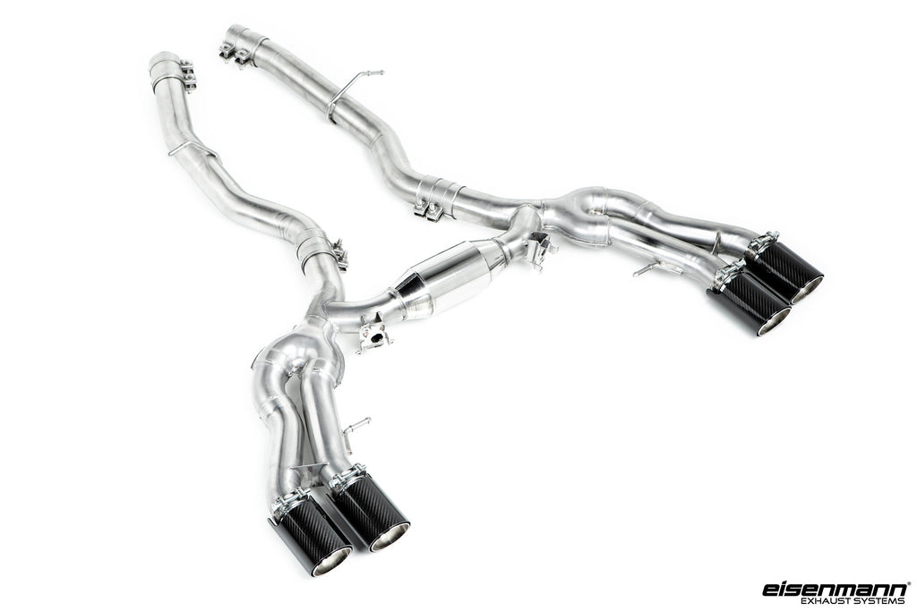 Eisenmann F97 X3M / F98 X4M Performance Exhaust + Carbon Tip Set - Race - 0