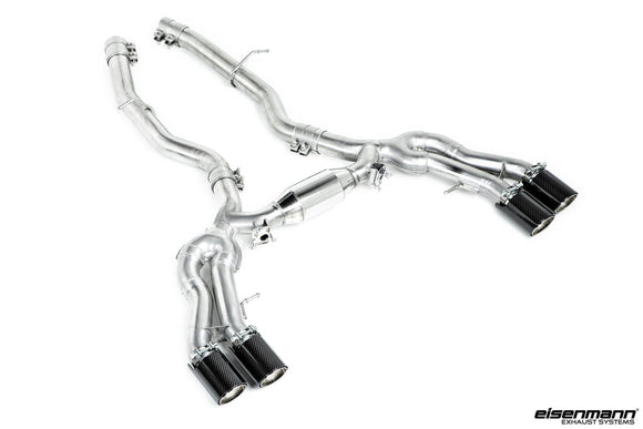 Eisenmann F97 X3M / F98 X4M Performance Exhaust + Carbon Tip Set - Race