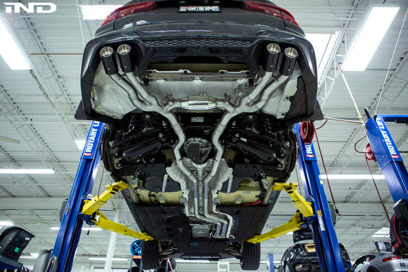 Eisenmann F97 X3M / F98 X4M Performance Exhaust + Carbon Tip Set - Race