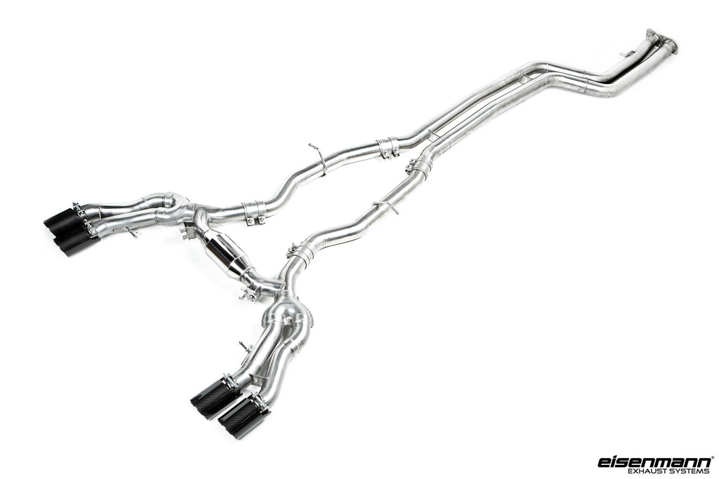 Eisenmann F97 X3M / F98 X4M Performance Exhaust + Carbon Tip Set - Race