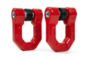 DV8 Offroad Elite Series D-Ring Shackles - Pair (Red)-1