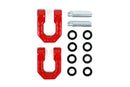 DV8 Offroad Elite Series D-Ring Shackles - Pair (Red)-2