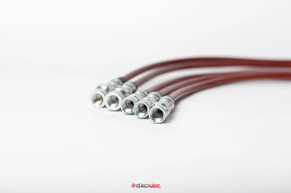 STAINLESS BRAIDED EXTENDED BRAKE LINES - G WAGEN - W463 Stock Height - 2" Lift