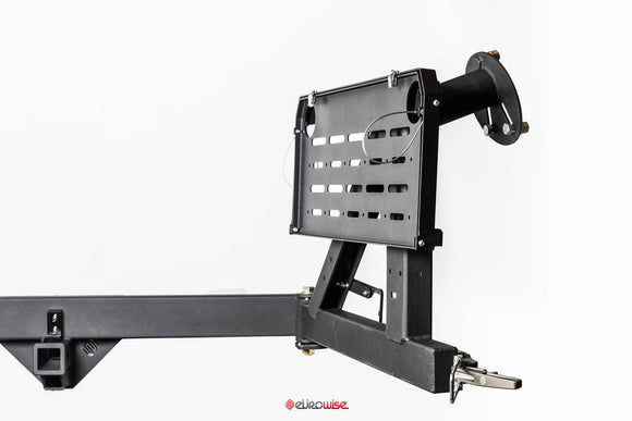 HITCH AXIS, HITCH MOUNTED SPARE TIRE SWING OUT CARRIER - CAYENNE/TOUAREG/Q7