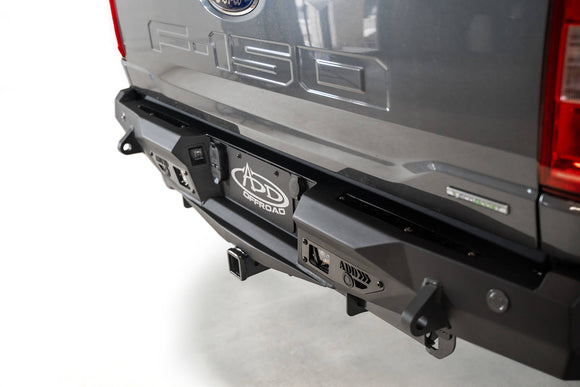 Addictive Desert Designs 2021 Ford F-150 Stealth Fighter Rear Bumper w/ Back up Sensors