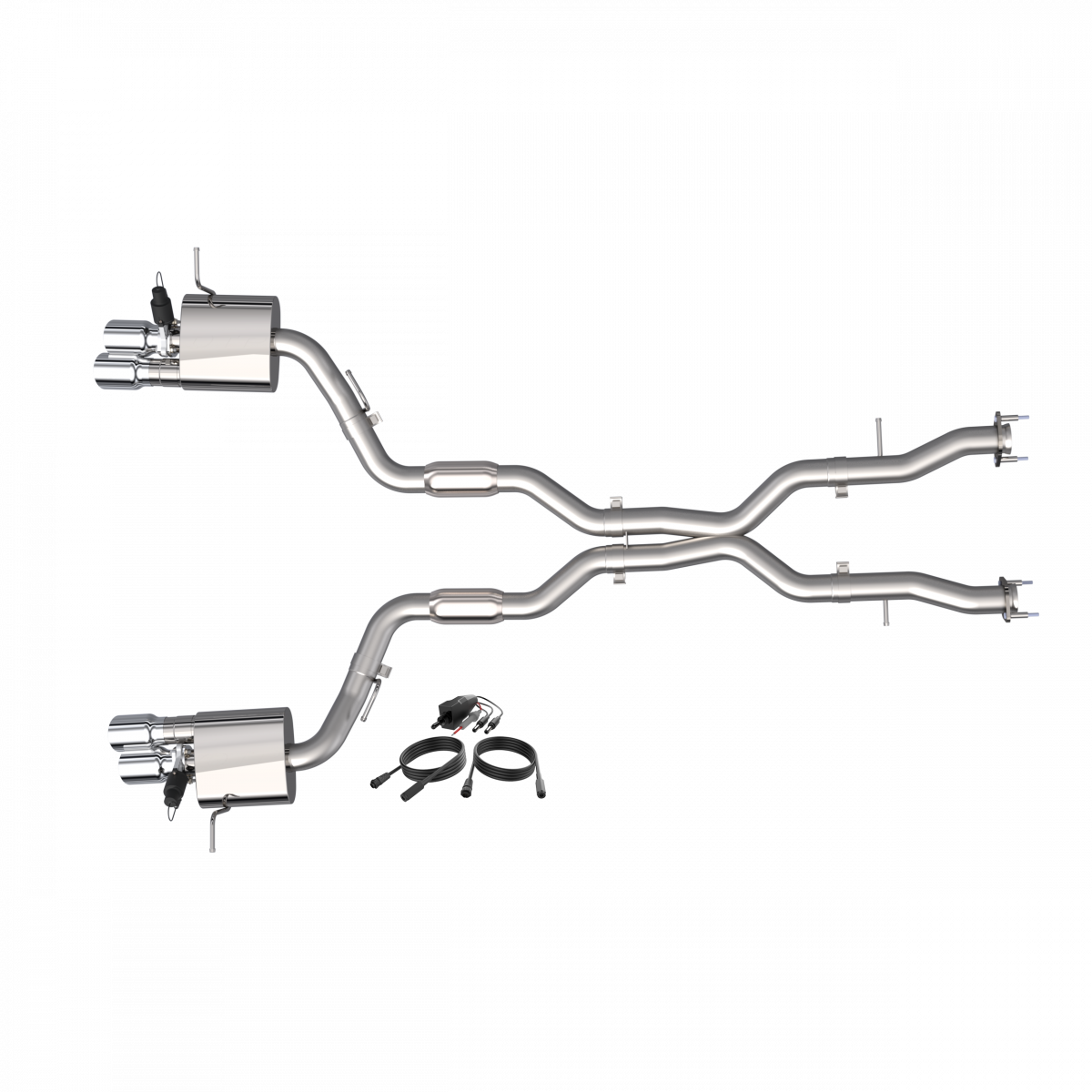 2018-2021 Jeep Grand Cherokee Trackhawk QTP Screamer Cat Back - 0