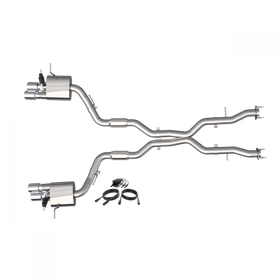 2018-2021 Jeep Grand Cherokee Trackhawk QTP Screamer Cat Back - 0