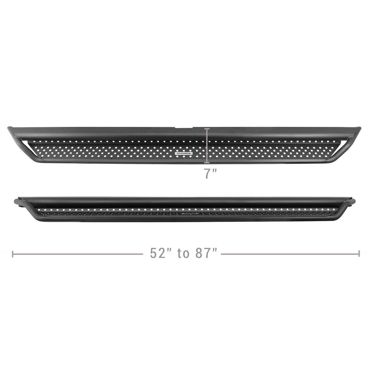 Dominator Xtreme D1 Side Steps - 87" Long - SIDE BARS ONLY - 0