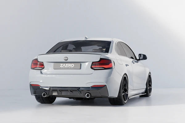 Zaero Design BMW M235i & M240i F22 F23 EVO-1 Gloss Black Rear Diffuser | ZA-F22-DF