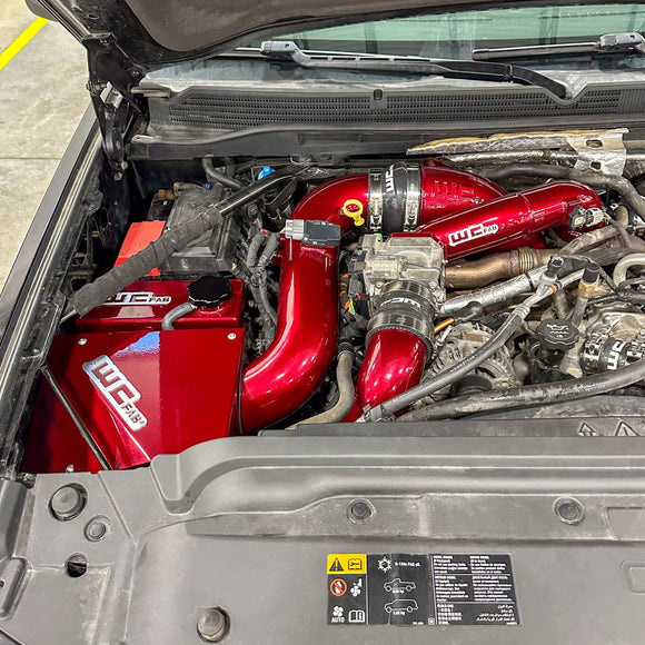 Wehrli 11-16 Chevrolet 6.6L LML Duramax 5in Intake Horn - WCFab Red (Illusion Cherry)