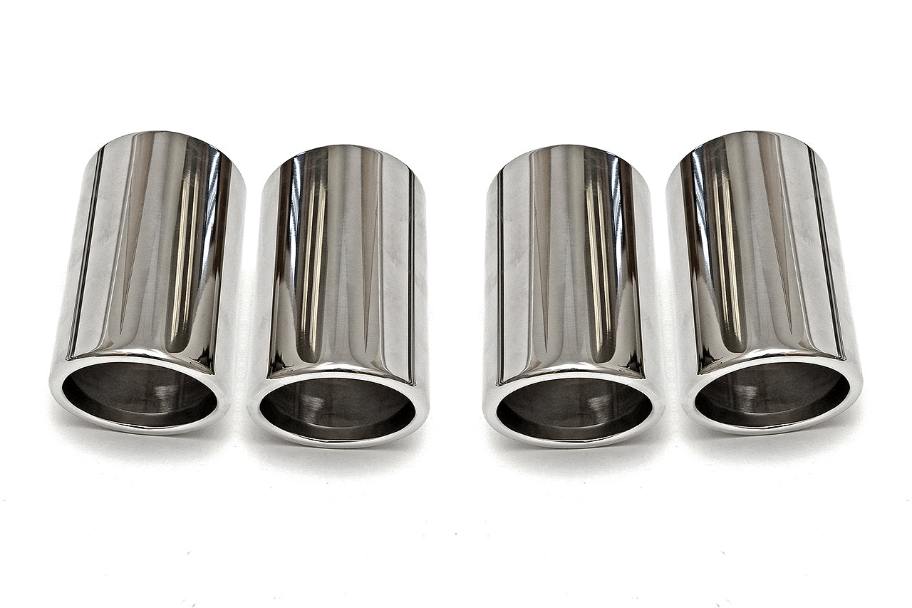Fabspeed Ferrari F430 Polished Slip-on Tip Covers (2005-2009)