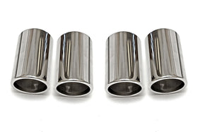 Fabspeed Ferrari F430 Polished Slip-on Tip Covers (2005-2009)