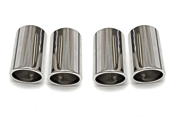 Fabspeed Ferrari F430 Polished Slip-on Tip Covers (2005-2009)