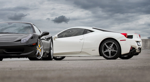 Fabspeed Ferrari 458 Italia Challenge Style Dual Exhaust Tips (2010-2015)