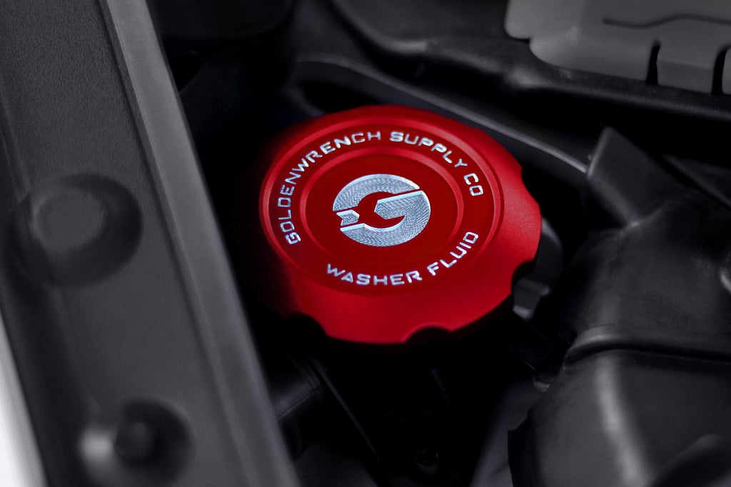 Goldenwrench Blackline Performance BMW M Car E9X Washer Fluid Cap - Edition Red - 0