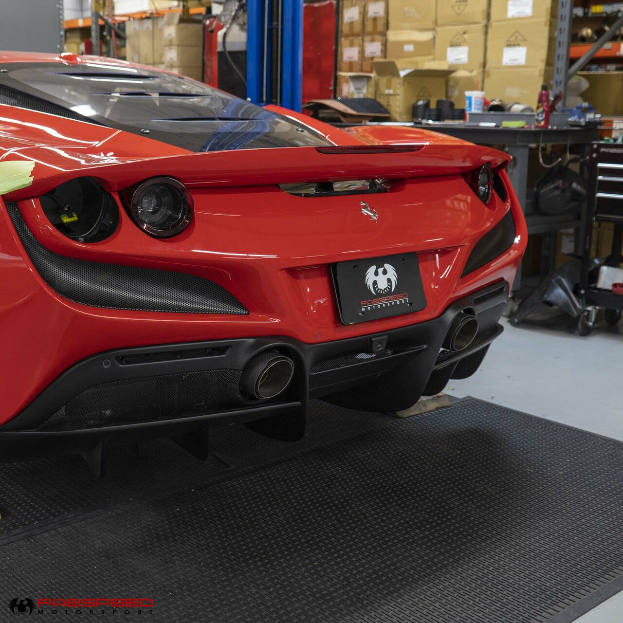 Fabspeed Ferrari F8 Tributo Carbon Fiber Exhaust Tips (2020+) - 0