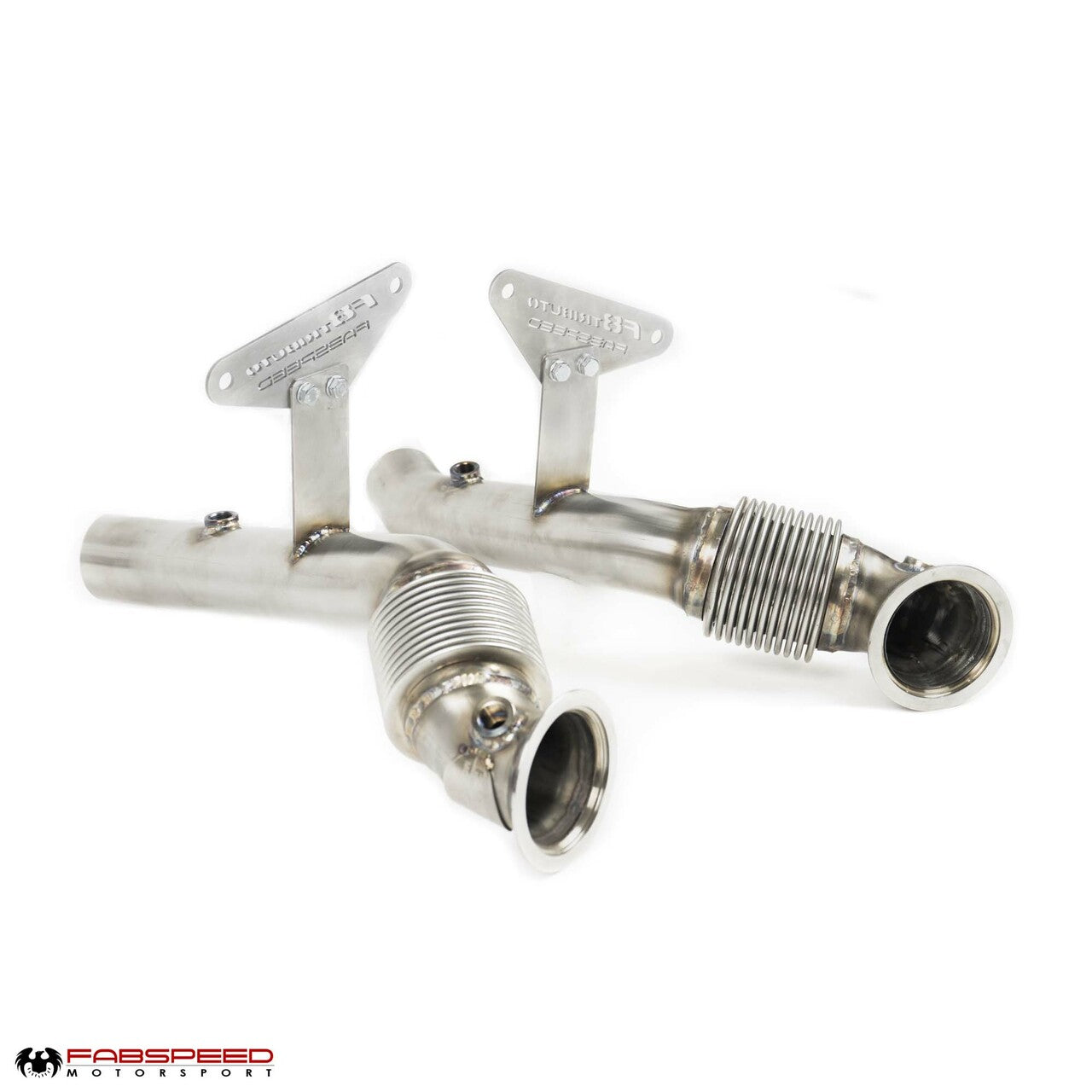 Fabspeed Ferrari F8 Tributo Cat Bypass Pipes (2020+)