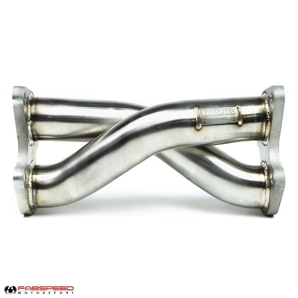 Fabspeed Ferrari F8 Tributo Rear Center Muffler Bypass X Pipe (2020+)