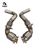 F90 M5/M8 X5M/X6M Catted Downpipes-1