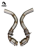 F90 M5/M8 X5M/X6M Catted Downpipes-2