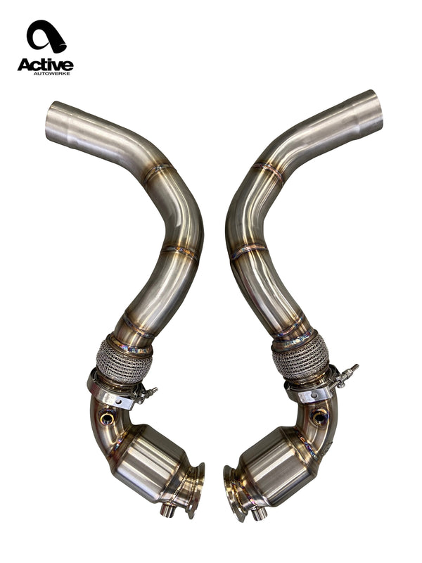 F90 M5/M8 X5M/X6M Catted Downpipes