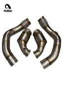 F90 M5/M8 X5M/X6M Catted Downpipes-4