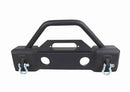 Fishbone Offroad 07-18 Jeep Wrangler JK Stubby Bumper W/Tube Guard - Black Texured Powdercoated-1