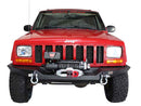 Fishbone Offroad Cherokee XJ Front Winch Bumper W/O Grille Guard Bullhead Steel - Blk Txtrd Pwdrcoat-2