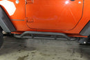 Fishbone Offroad 07-18 Jeep JK 2 Door Wrangler JK Steel Rock Sliders - Blk Textured Powdercoat-2