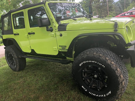 Fishbone Offroad 07-18 Jeep Wrangler JK 4 Door Rocker Guards Scale Armor - 0