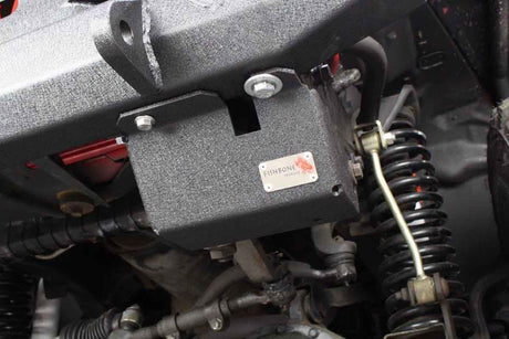 Fishbone Offroad 97-06 Jeep Wrangler TJ Steering Box Skid Plate - Black Textured Powdercoat
