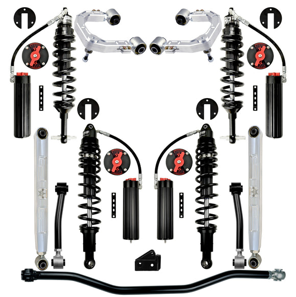 Rock Krawler 2021+ Ford Bronco 3in X Factor Pro System w/ Billet Arms - Stage 2 w/ FAST CD Adjusters
