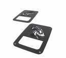 Fishbone Offroad 07-18 Jeep Wrangler JK - Black Textured Powdercoat Tail Light Covers-1