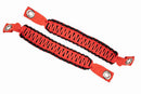 Fishbone Offroad 07-18 Wrangler JK A Pillar Sound Bar Red Paracord Grab Handles-1