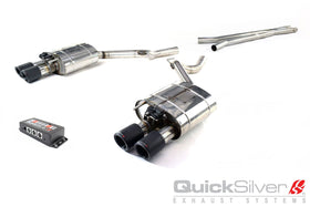 Ford Mustang 5.0 GT - Sound Architect Active Valve Sport Exhaust with X-Pipe and Quad carbon Tips (2015-18)