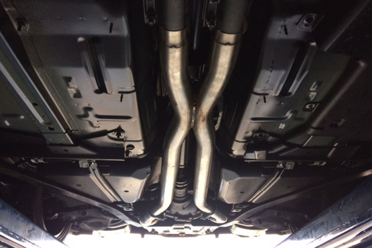 Ford Mustang 5.0 GT - Sound Architect Active Valve Sport Exhaust with X-Pipe and Quad carbon Tips (2015-18)