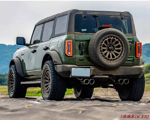 ARMYTRIX Valvetronic Exhaust System w/Quad Tips Ford Bronco 2.7L 2021-2025 - Matte Black