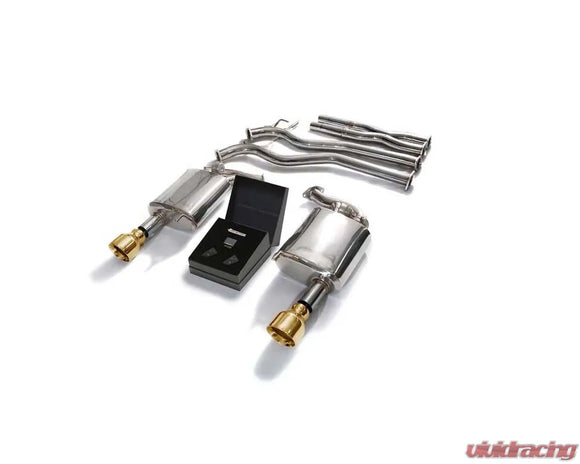 ARMYTRIX Valvetronic Exhaust System Ford Mustang GT Coyote 5.0L V8 Convertible 2015-2017 - Gold
