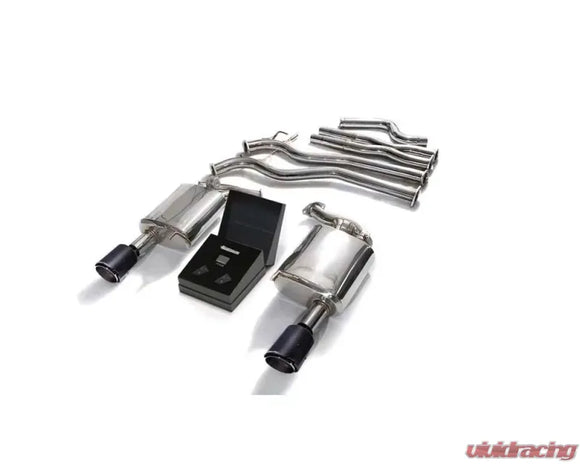 ARMYTRIX Valvetronic Exhaust System Ford Mustang GT Coyote 5.0L V8 Convertible 2015-2017 - Carbon Fiber