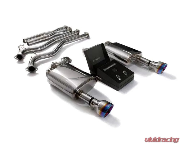 ARMYTRIX Valvetronic Exhaust System Ford Mustang GT Coyote 5.0L V8 Convertible 2015-2017 - Blue Coated