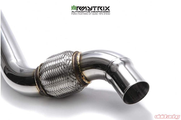 ARMYTRIX High-Flow Performance Race Pipe w/Cat-Simulator Ford Mustang GT Coyote 5.0L V8 2018-2022