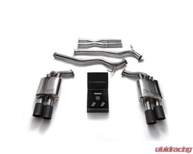 ARMYTRIX Valvetronic Exhaust System Ford Mustang GT 5.0L Coyote Convertible MK6 Facelift 2018+ - Matte Black