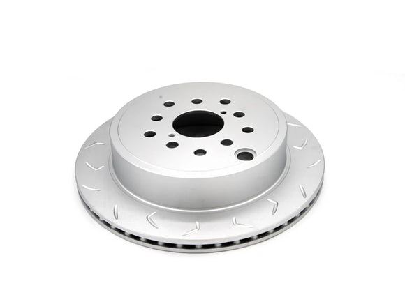 FactionFab Slotted Rear Rotor V2 Dual Drilled - Subaru WRX 2022+ 6mt / FR-S / BRZ / 86 2013+