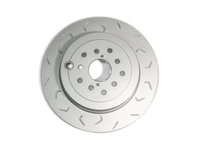 FactionFab Slotted Rear Rotor V2 Dual Drilled 5x100/114 Subaru STI 2008-2017