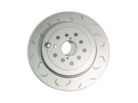 FactionFab Slotted Rear Rotor V2 Dual Drilled 5x100/114 Subaru STI 2008-2017