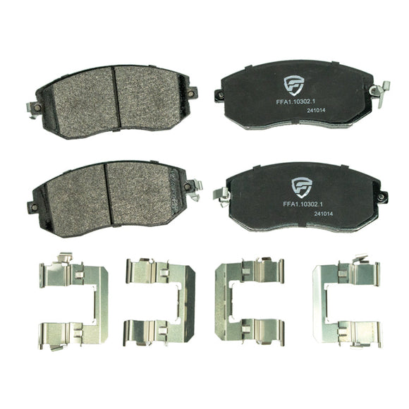FactionFab V2 Front Brake Pads - 2011-2014 Subaru WRX, 2013-2020 BRZ 86 / 2022+ BRZ GR86
